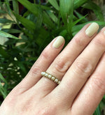 Vintage Gold Band with Pearls