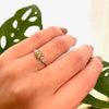 Sparkling Champagne Old Euro Diamond Ring