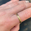 Vintage Men's Milgrain Edged Gold Wedding Band