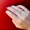 Chic Retro Platinum & Gold Diamond Band