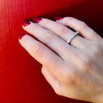 Chic Retro Platinum & Gold Diamond Band