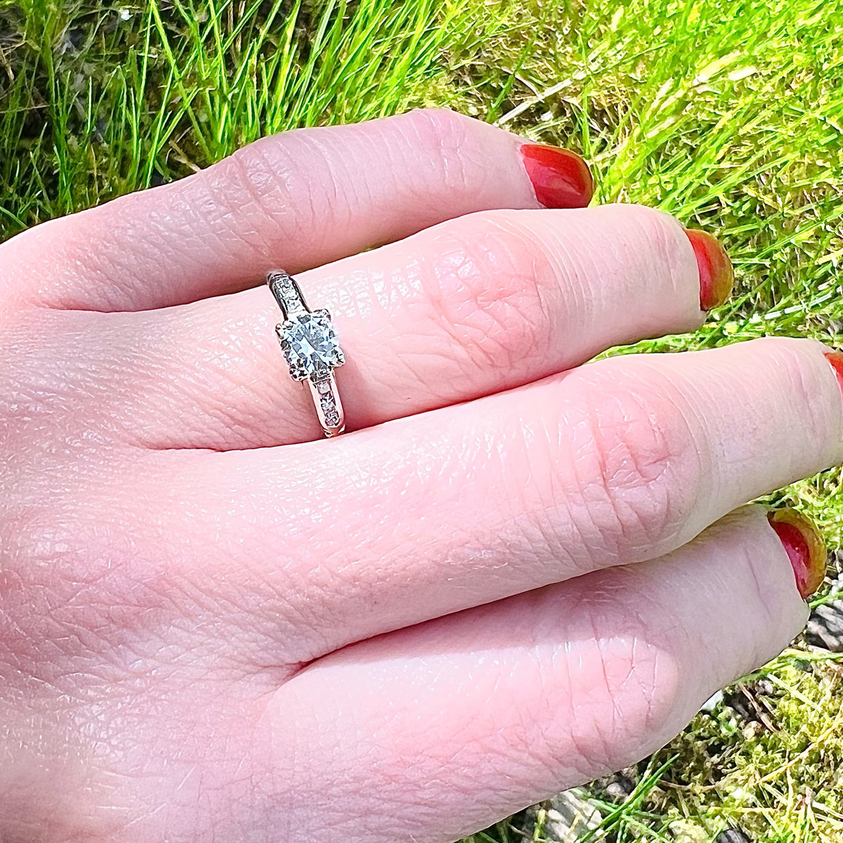 Lovely Vintage Diamond Engagement Ring