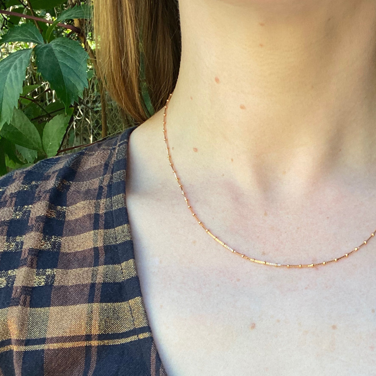 Rose Gold Fancy Link Vermeil Chain