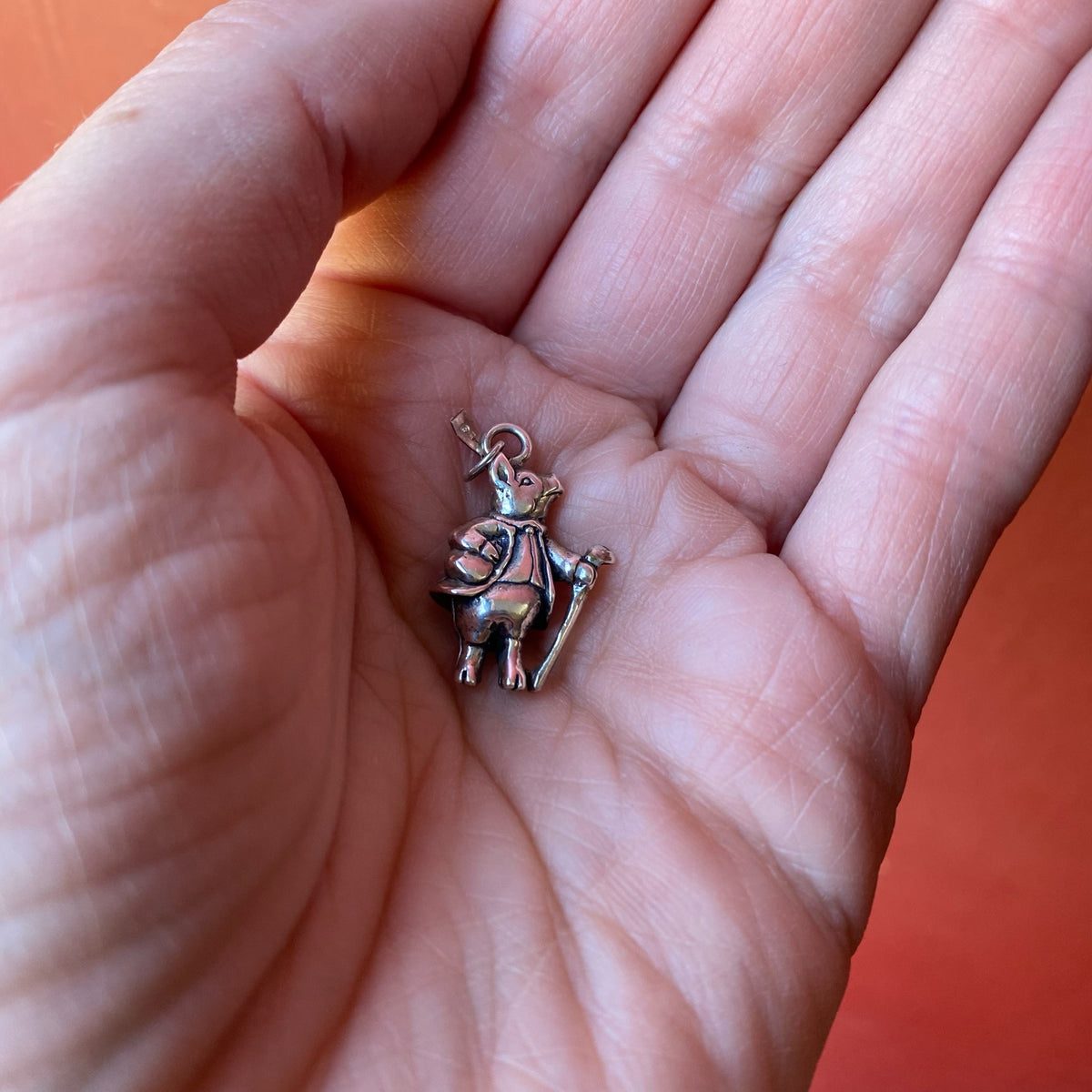 Our Sartorial Pig Sterling Silver Charm