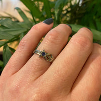 Shooting Star Old Mine Cut Sapphire Ring by 720