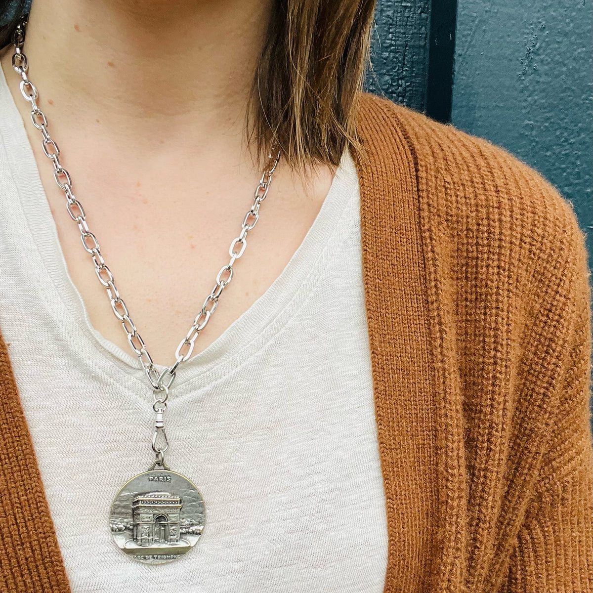 Shiny Chrome 1950's Fob Chain by AI
