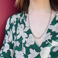 Versatile Vintage Sterling Silver Rope Chain