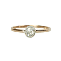 Orbit Solitaire Platinum and Rose Gold - Gem Set Love