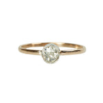 Orbit Solitaire Platinum and Rose Gold - Gem Set Love