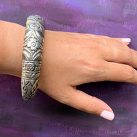 Dramatic Burmese Repoussé Bracelet