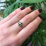 Antique Opal and OMC Diamond Ring