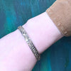 Substantial Neoclassical Sterling Silver Bangle