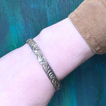 Substantial Neoclassical Sterling Silver Bangle