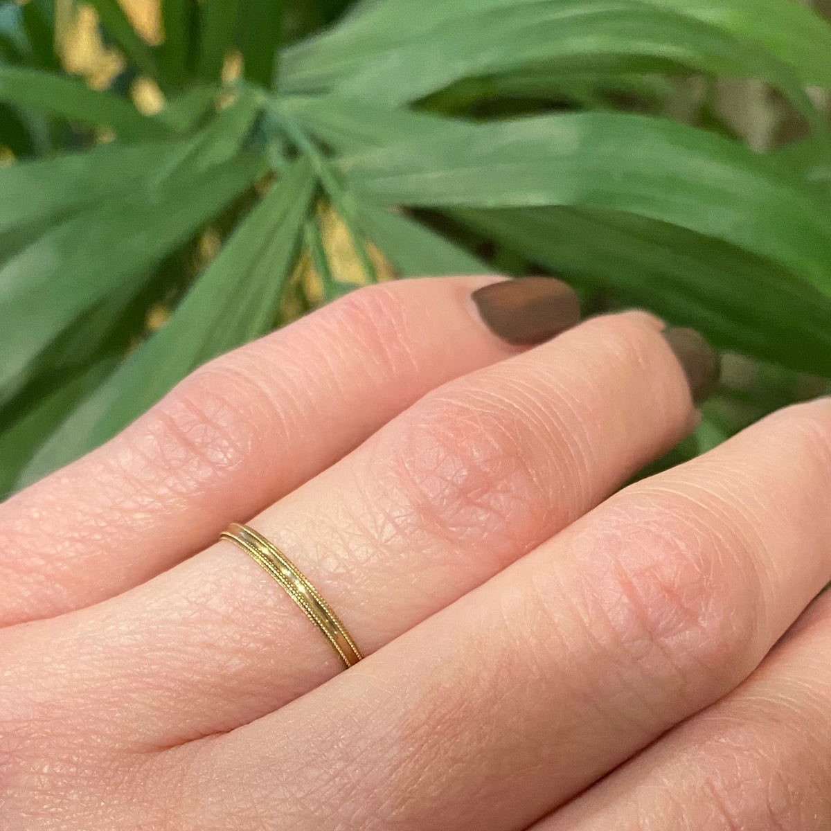 Milgrain Edges NOS 1930s Wedding Band