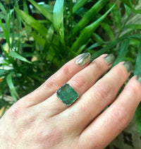 The Antique Table Cut Emerald Ring