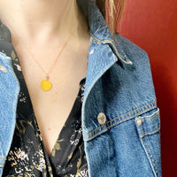Minimalist Luxury 18k & Diamond Pendant by brunet