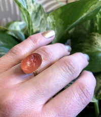 Roman Carnelian Intaglio of A Woman 18k Ring