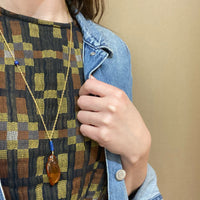 Amber & Lapis Lazuli Necklace by Ancient Influences