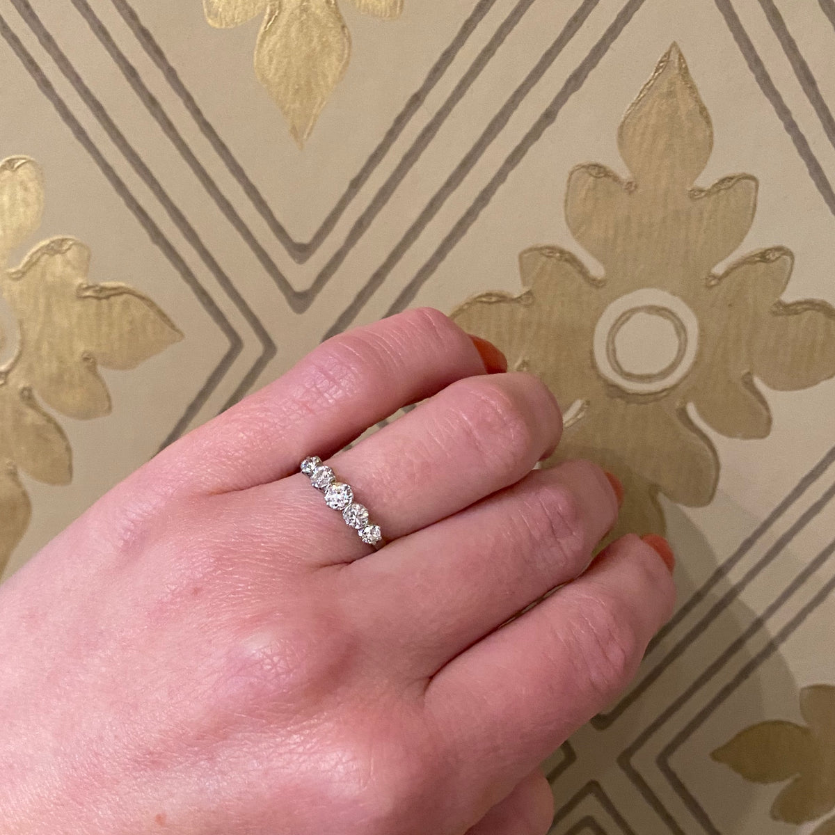 Vintage 1930's Old Euro Diamond Ring