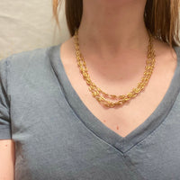 Extra Long Victorian French 18k Gold Chain