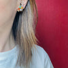 All the Jades Playful Foliate Gold Earrings