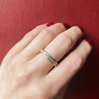 Gold Channel Set Diamond Eternity Band