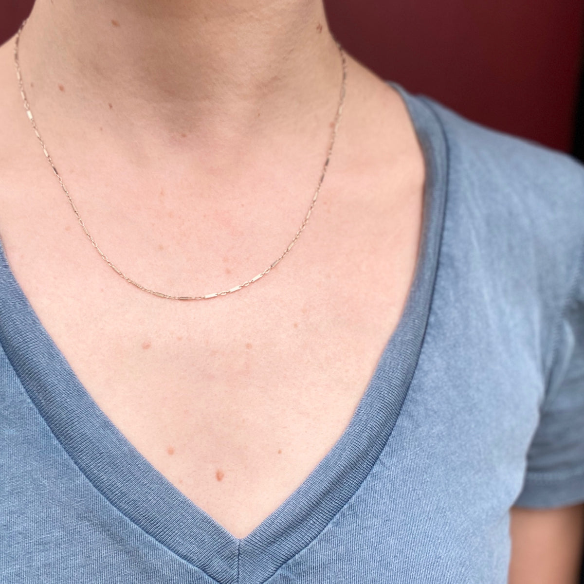 Delicate Beauty Art Deco Gold Chain