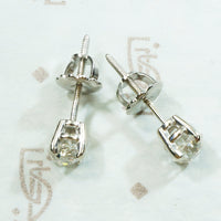 Cushion Old Mine Cut Diamond Studs