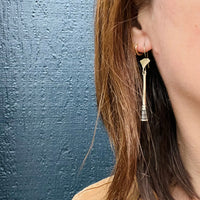 Brass Horseshoe Nail Earrings