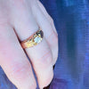 Art Nouveau Gold Diamond Belcher Ring