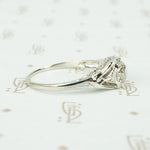 Art Deco Filigree OEC Diamond Engagement Ring