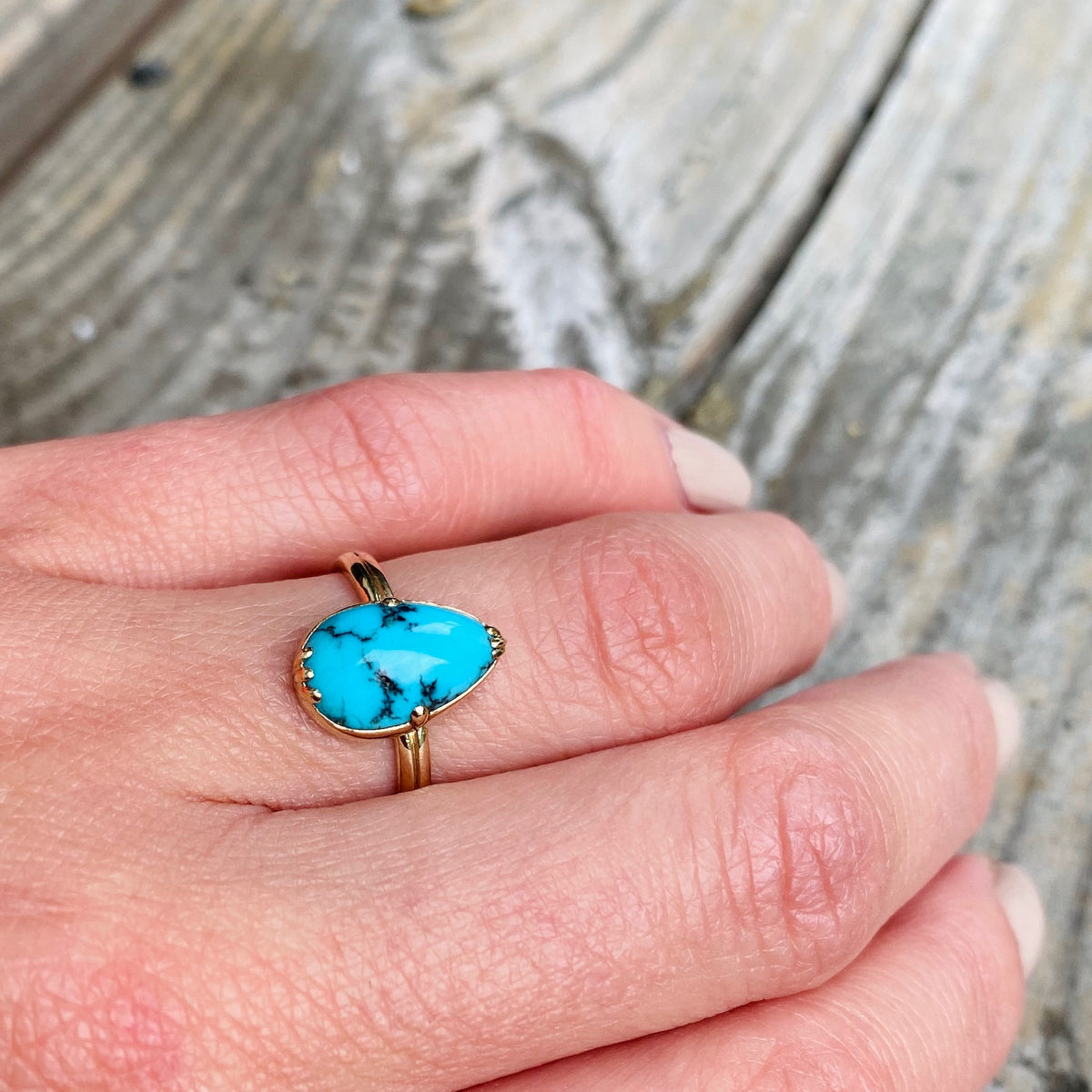 Kingman Turquoise A Specimen Ring