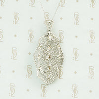 Convertible Pin Pendant Diamond Filigree Jewel