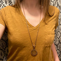 Spiral Framed Double-Sided Locket