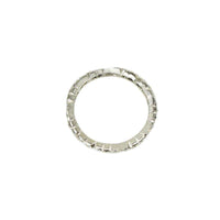 Unusual Vintage Platinum Eternity Band set with Marquis Diamonds