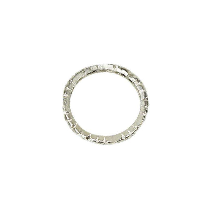 Unusual Vintage Platinum Eternity Band set with Marquis Diamonds