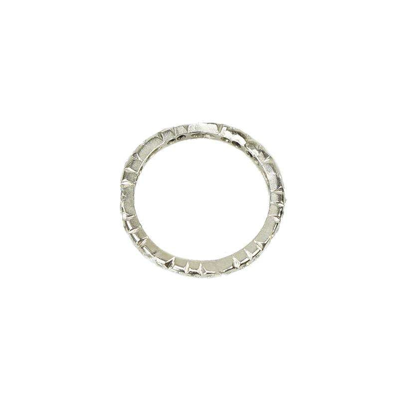 Unusual Vintage Platinum Eternity Band set with Marquis Diamonds