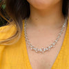 Art Deco Graduated Bicone Glass Bead Necklace