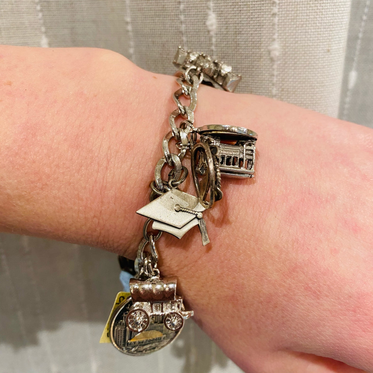 Vintage Charm Bracelet with Twenty Charms