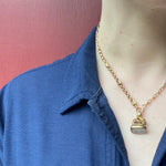 Rose adorned Early 19th c Gold Chalcedony Seal Fob