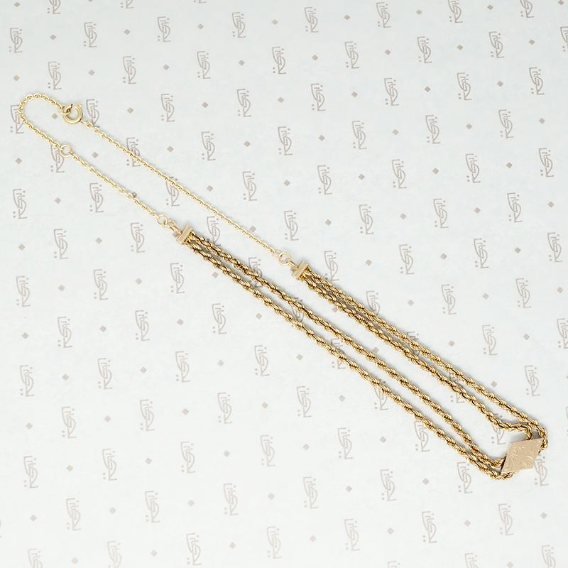 Romantic Floral Engraved Slide Choker