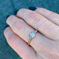 Classic 1940s Two-Tone Diamond Engagement Ring