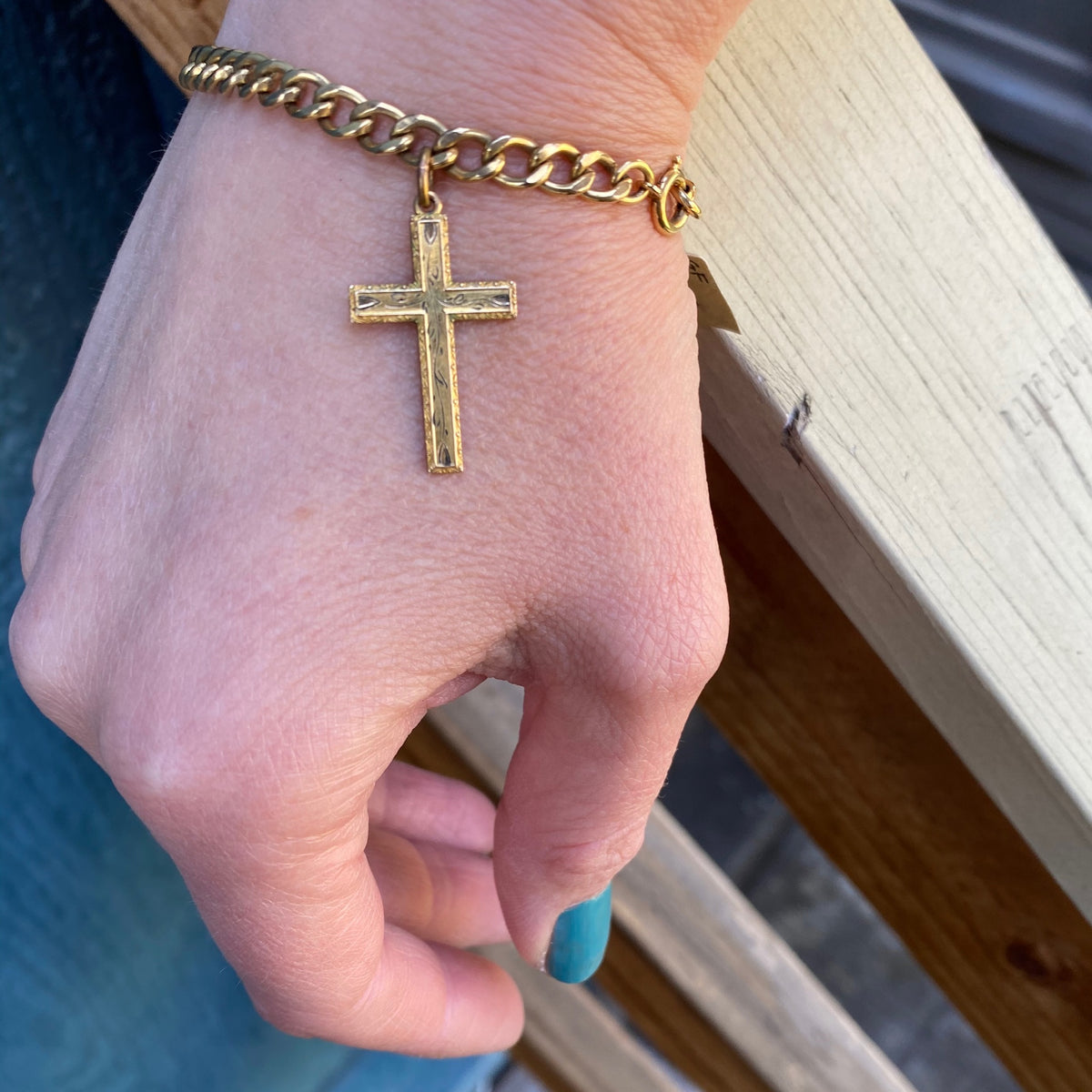 The Golden Cross Bracelet