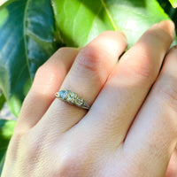 Classic Vintage Diamond Engagement Ring in White Gold