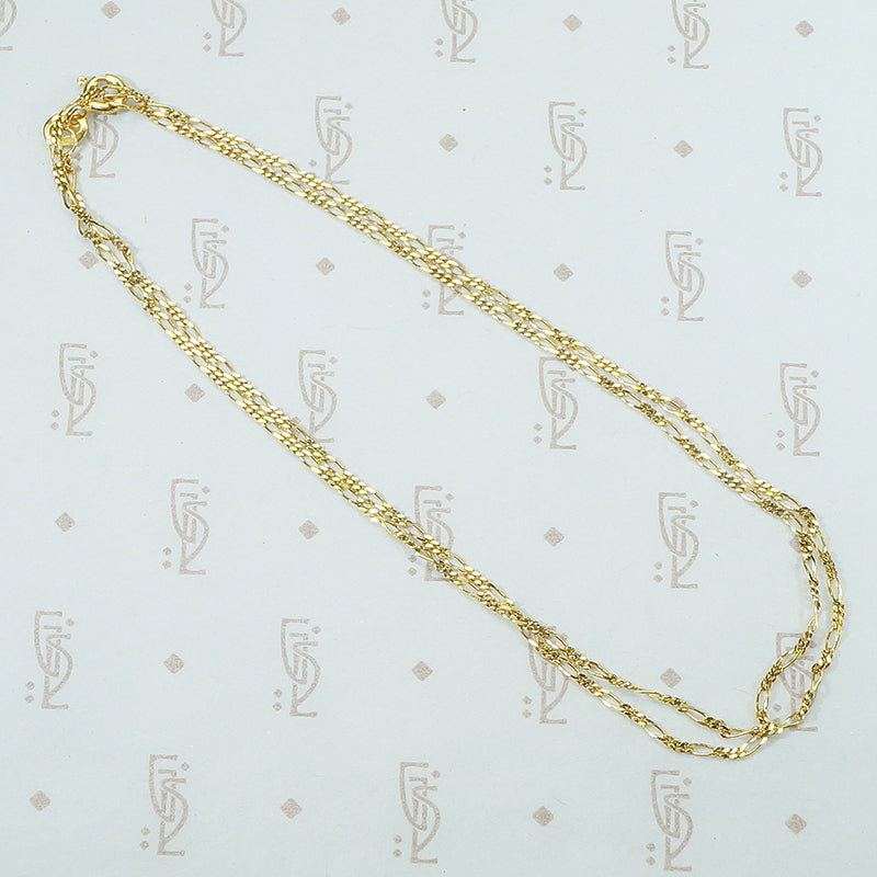 Vintage 1980s Gold Figaro Chain