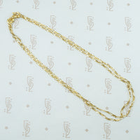 Vintage 1980s Gold Figaro Chain