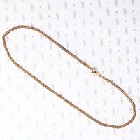 antique flat curb chain in 14k gold 20.5" long