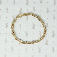 1970s Heavy Link 14k Gold Bracelet