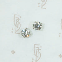 .67tcw 14k white gold diamond studs vintage