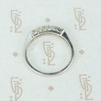 Crisp Classic 1940's White Gold Diamond Band